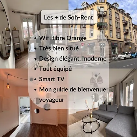 Apartment Soh Rent - 4p - Tv - Wifi - Balcon Schiltigheim